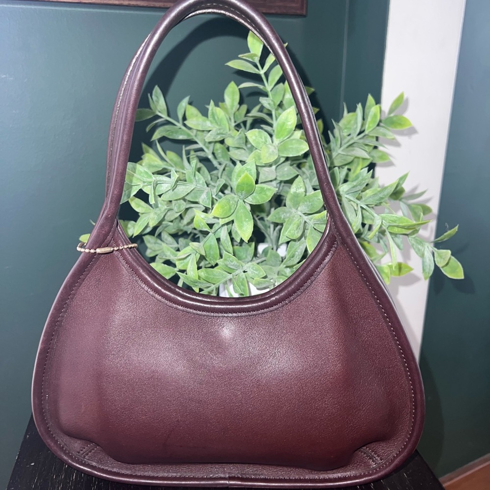 Vintage Coach Mahogany Mini Ergo Leather Handbag - Picture 2 of 10